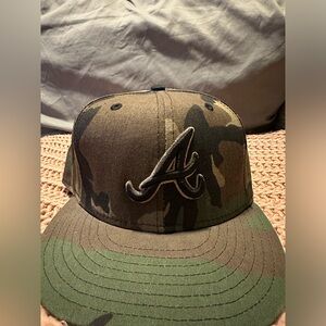 New Era Camo Atlanta Braves Caps, Size 7 1/8 inches, Brand New, No Tags